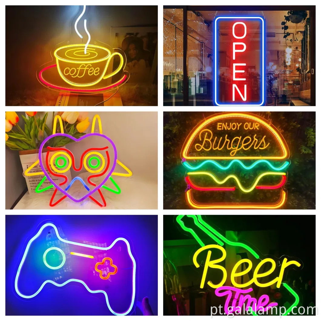 Sign de néon LED vibrante para comemorações divertidas de aniversário